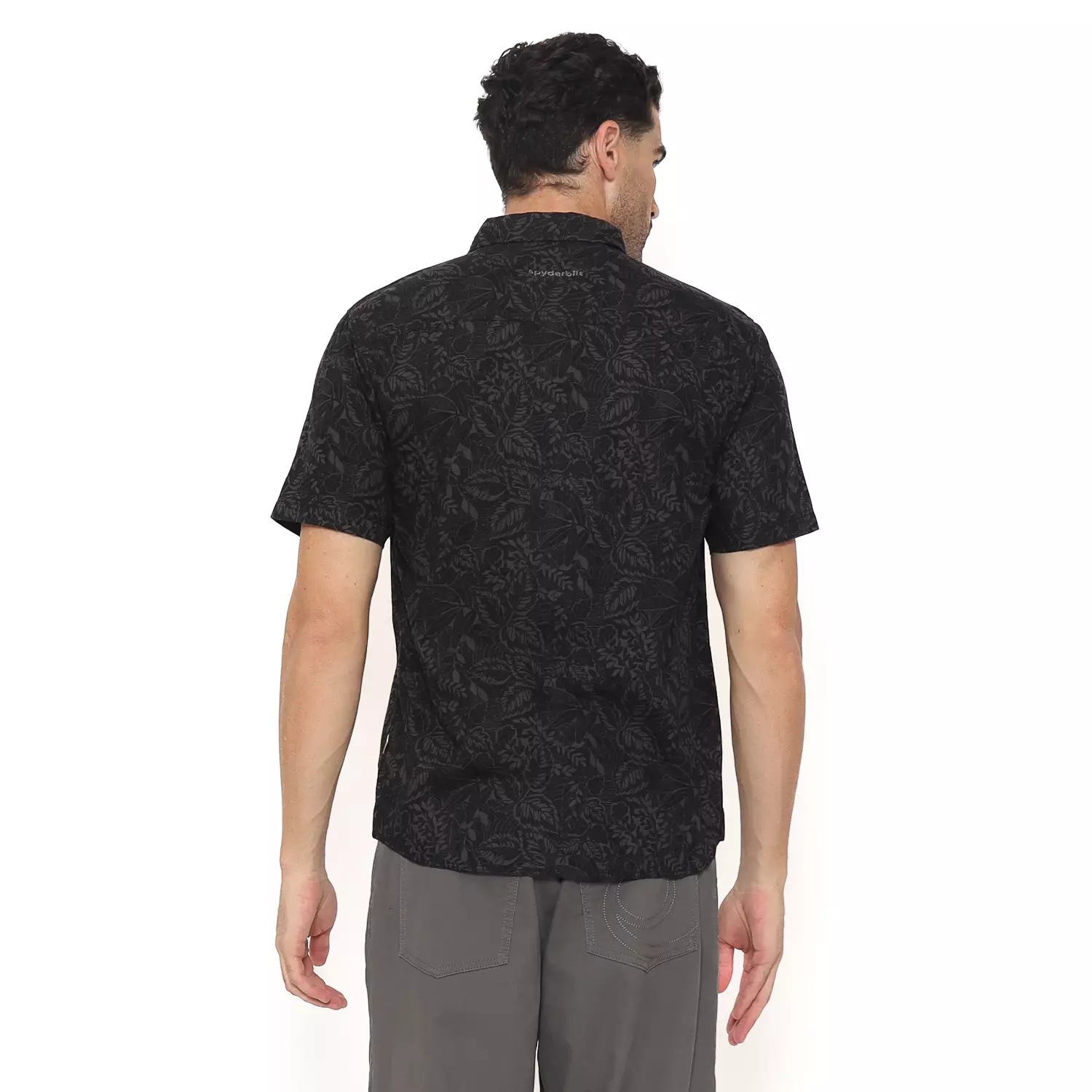 Spyderbilt Kemeja Lengan Pendek Stripetolly Men Shirt Black Planet Surf