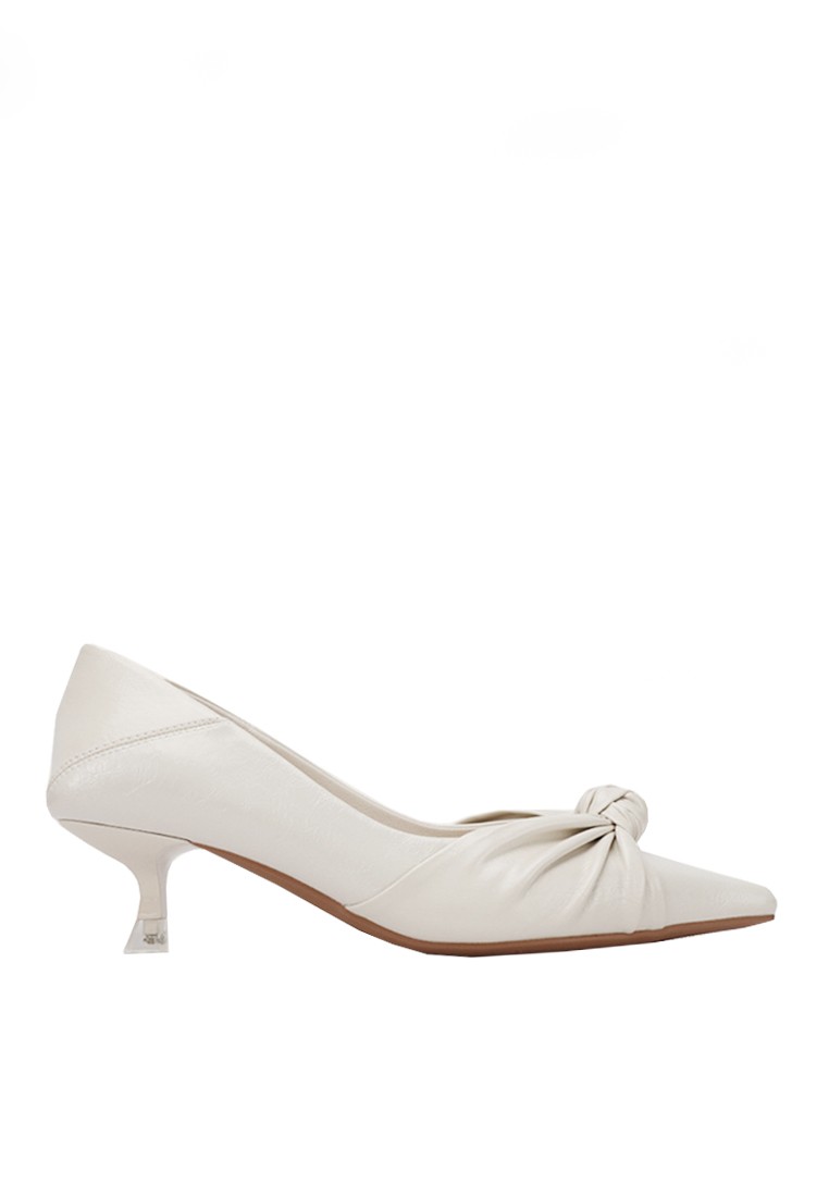 VANSA Simple Knotted Mid Heel Pumps VSW-H3368