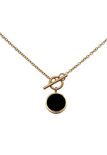 CELOVIS black and gold CELOVIS - Lucie in Black Toggle Clasp Necklace C81CEAC27D0B64GS_1