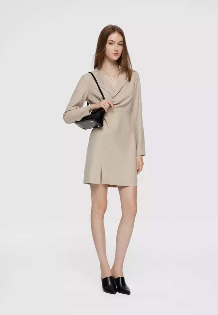 長袖西裝款連身裙