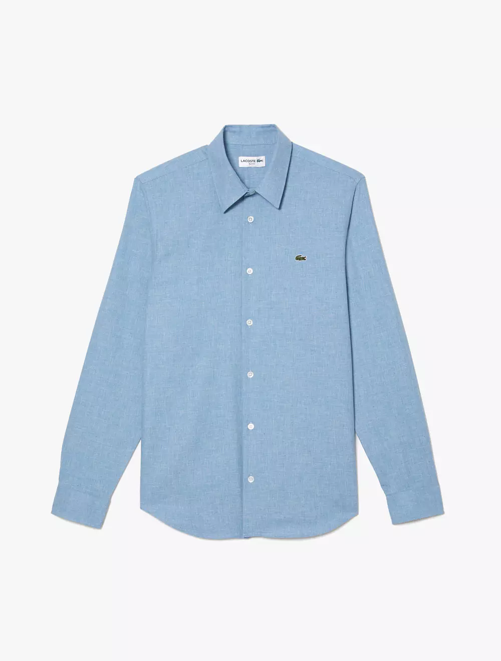 Jual Lacoste Men’s Lacoste Slim Fit Cotton Chambray Shirt - Blue ...