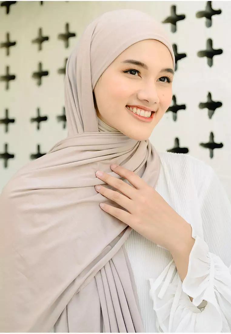 Rayna Instan Shawl (Pashmina Instan Rayon) Khaki