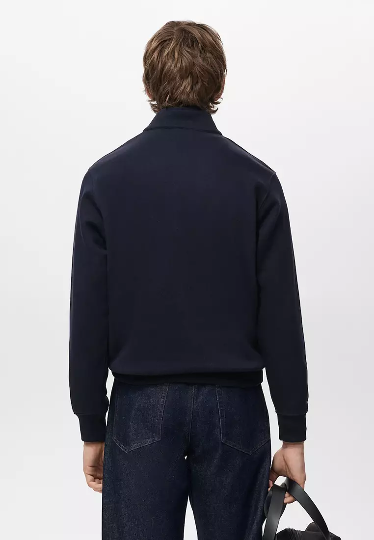 Regular-Fit Sweatshirt With Zip