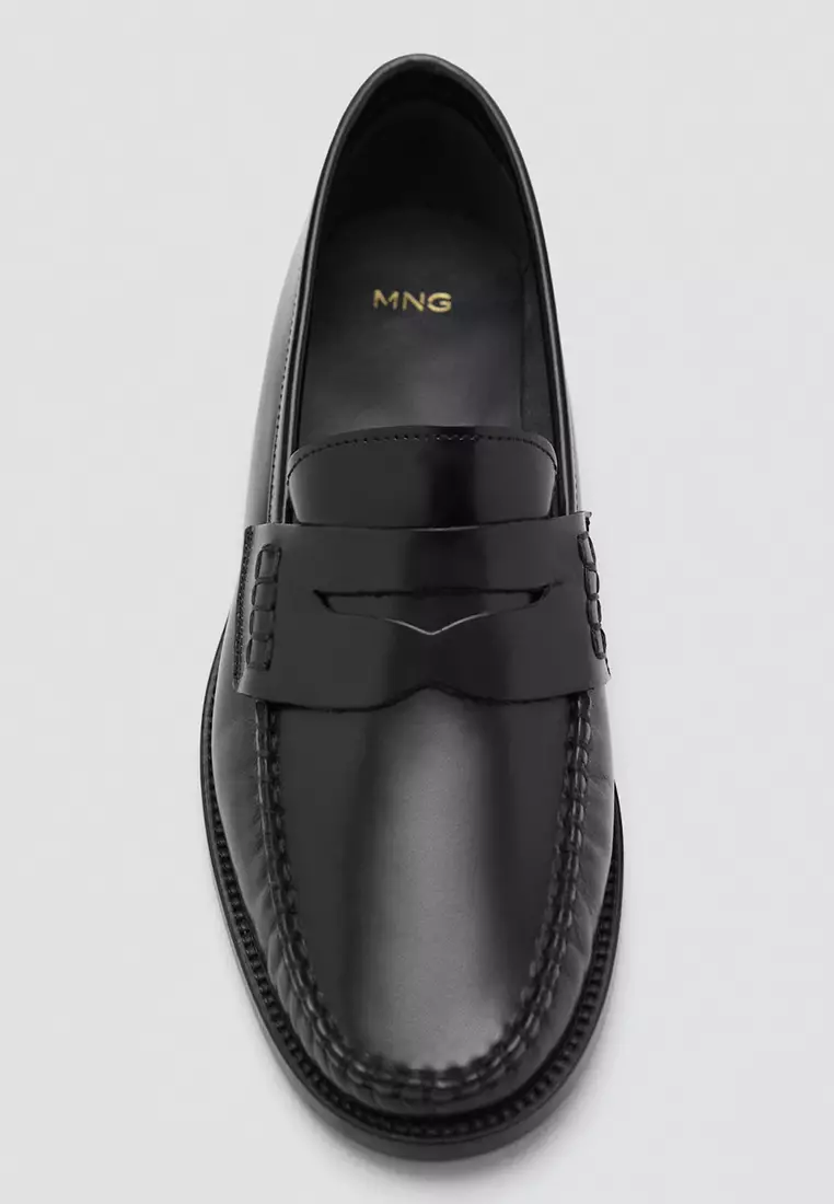 Gathered Leather Moccasins