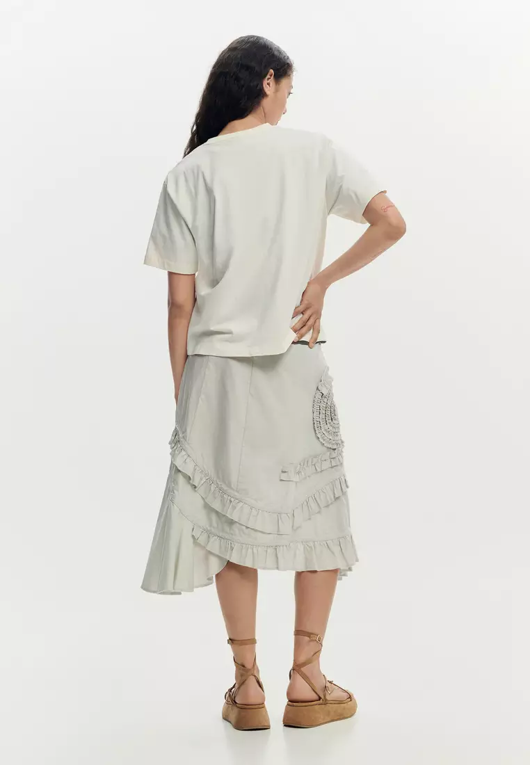 WOMAN KNIT T-SHIRT SHORT SLEEVE