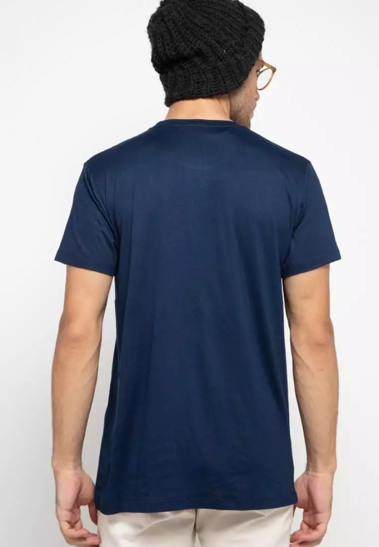 MTF68 kaos pria simple jepang dont lose hope logo navy