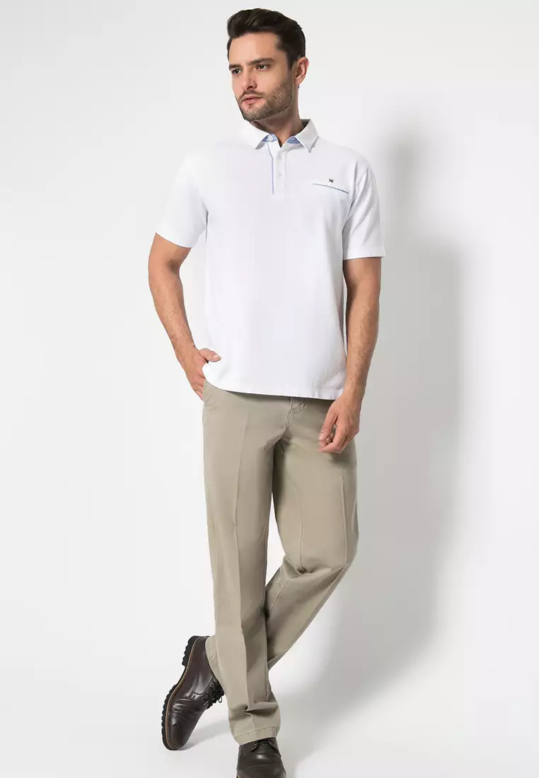 LGS - Celana Panjang Chinos Pria Warna Cream LECT.777.013.622.7C