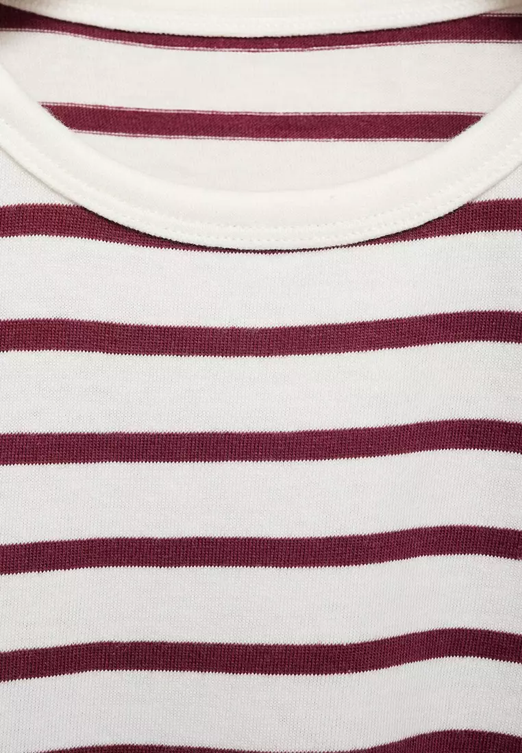 Striped T-Shirt With Cut-Out