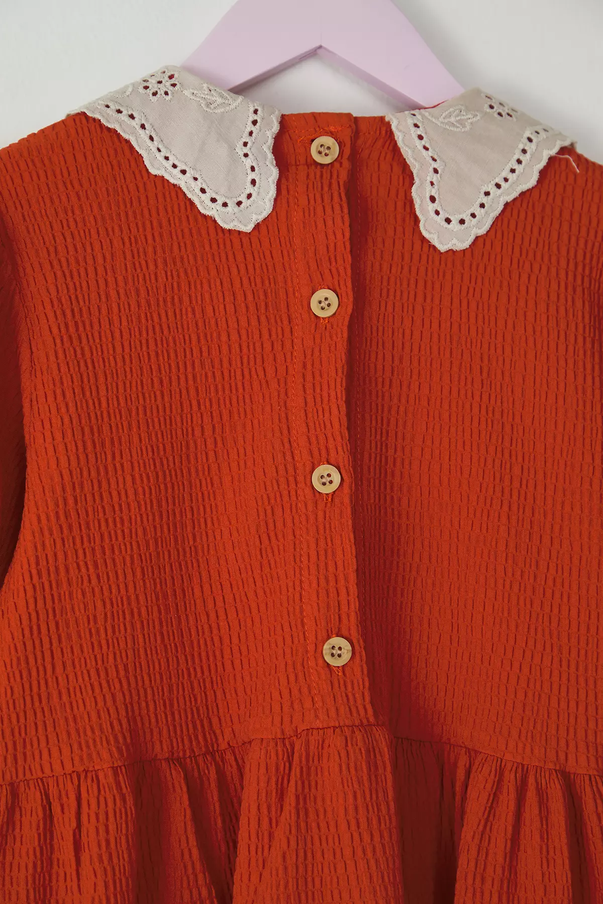 Cotton Baby Collar Dress