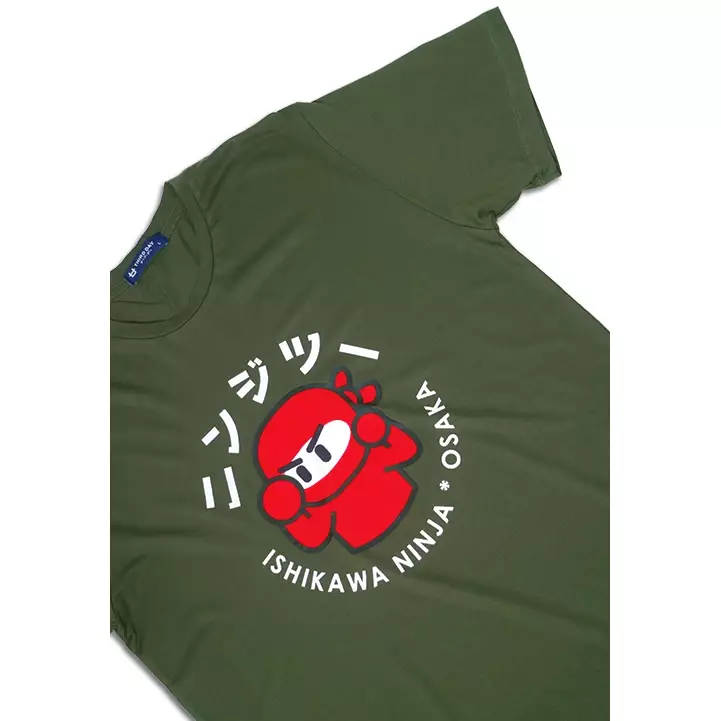 MTE40F ishikawa champion ga T-shirt Olive