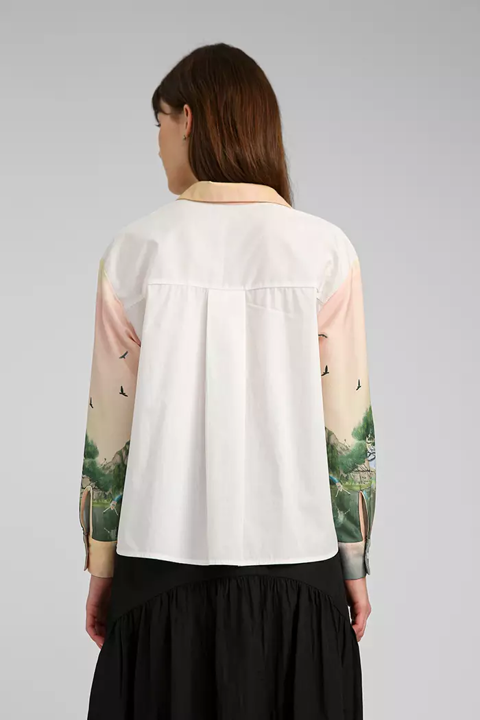 COTTONINK - Atasan Kemeja Wanita Peach Home Belzer #CottoninkXAlvinxki