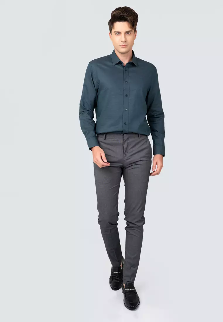 Polo Haus - Men’s 100% Cotton Signature Fit Long Sleeve MBLSN028