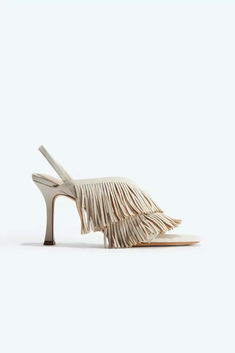 Heeled suede sandals