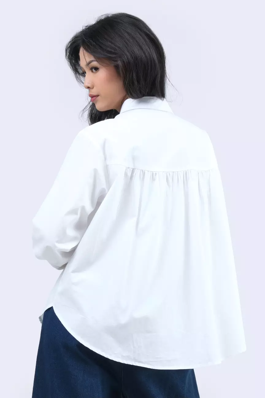 Kemeja Wanita Estheria Offwhite