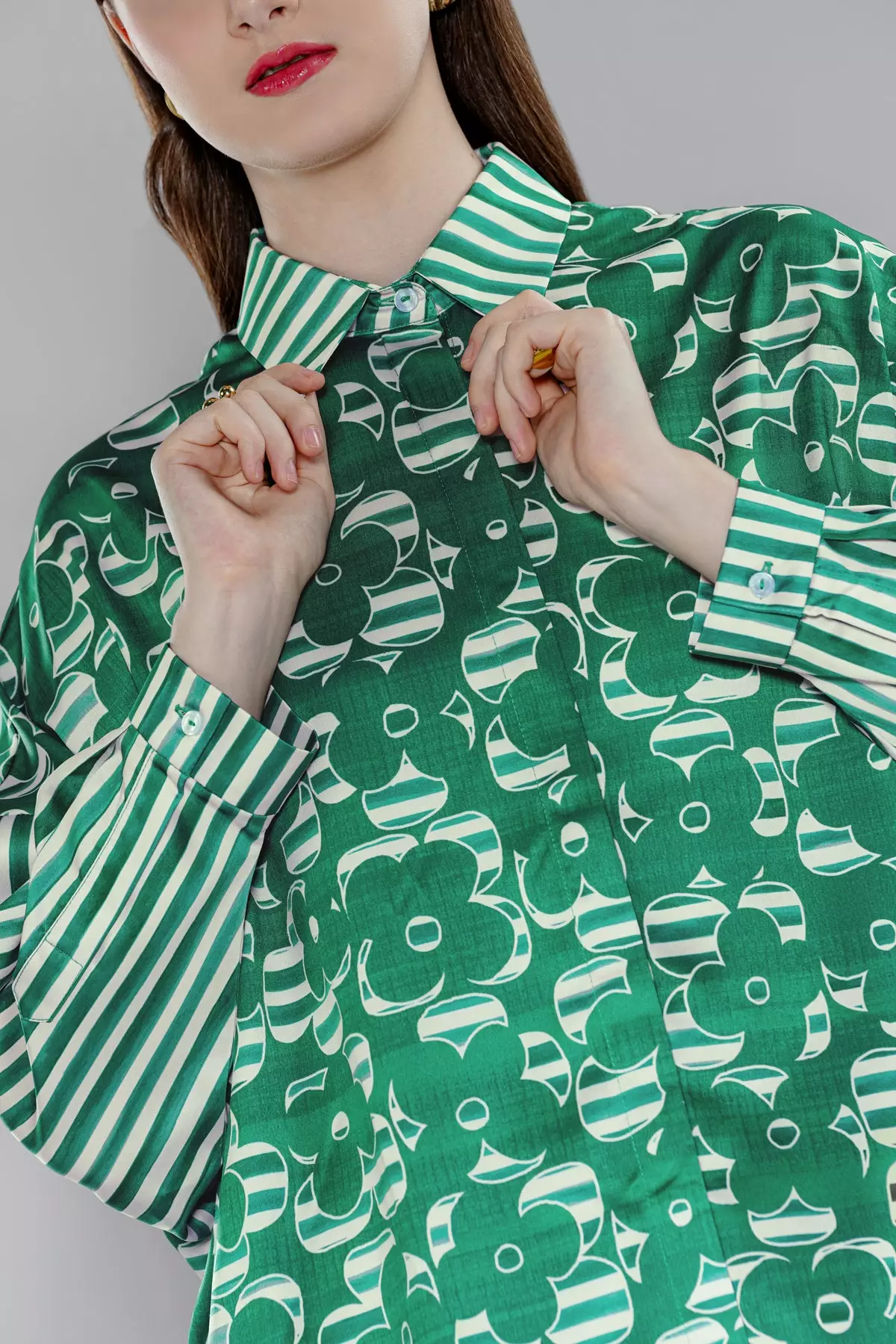 Benang Jarum - Adara Drop Shoulder Shirt - Eden