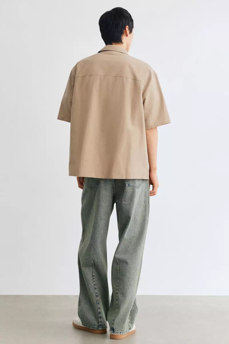 Loose Fit Printed cotton shirt