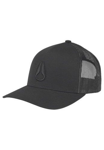 Nixon black Iconed Trucker Hat - Black (C1862004) 8B689ACBD7CA04GS_1