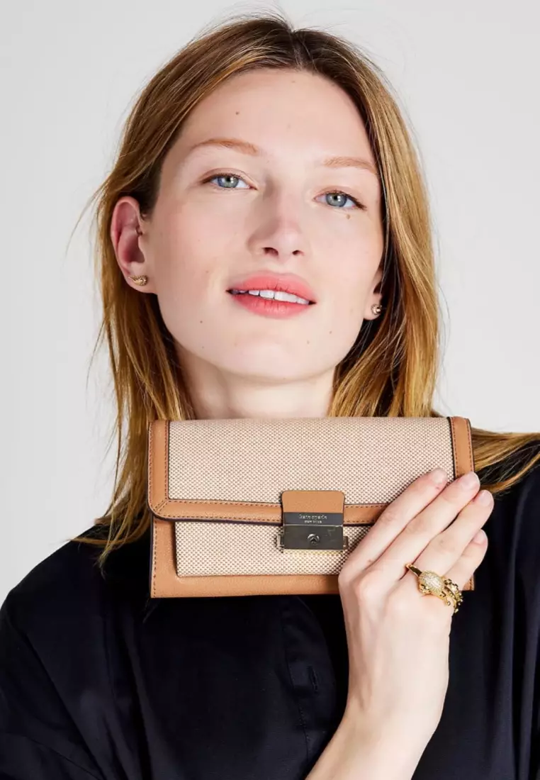 Voyage Canvas Crossbody Wallet Bungalow Multi