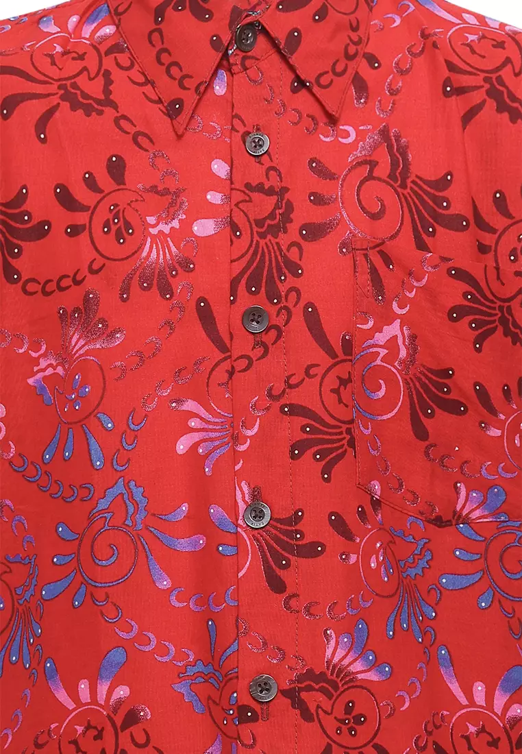 Jual Rianty Kids Hem Anak Merah Laki Laki Lengan Pendek Hugo AE ...