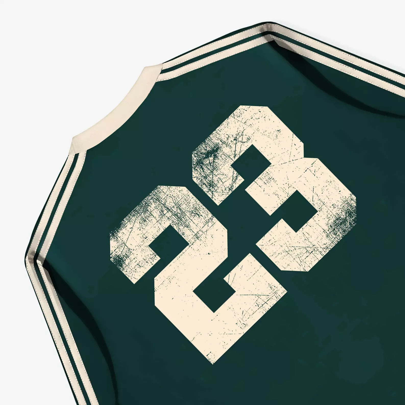 OOTDSUPPLY Longsleeve Boxy Double Stripe Iconic 23 Black & Dark Army l Oversize T-Shirt Lengan Panjang l Kaos Kerah I Kaos Stripe | LSBX003