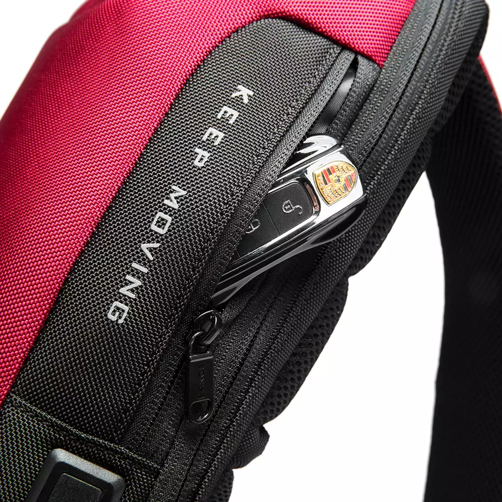 Bange BG22085 Tas Selempang Sling Bag Pria Lock - RED