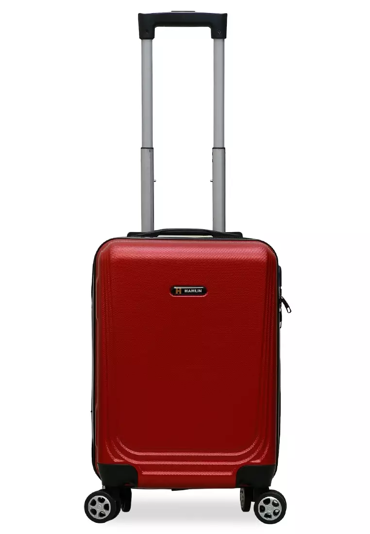 Caroline Koper Hardcase Unisex Size 18 Inch Tas Travel Large Compartment Material ABS+PVC Coated ORIGINAL - Red