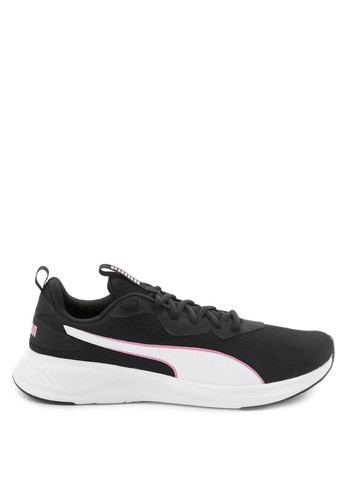 puma unisex black incinerate running shoes