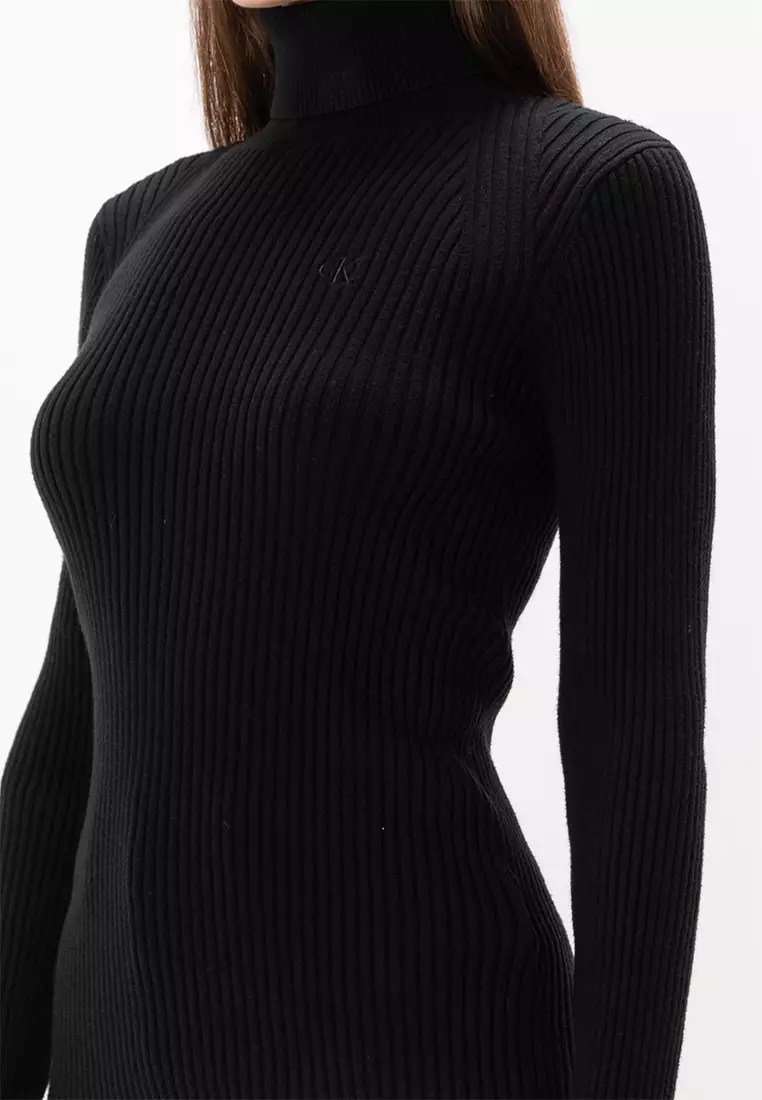 Calvin klein black turtleneck sweater best sale