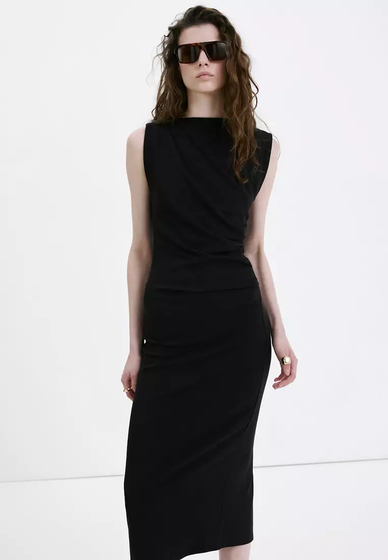 Long Draped Dress