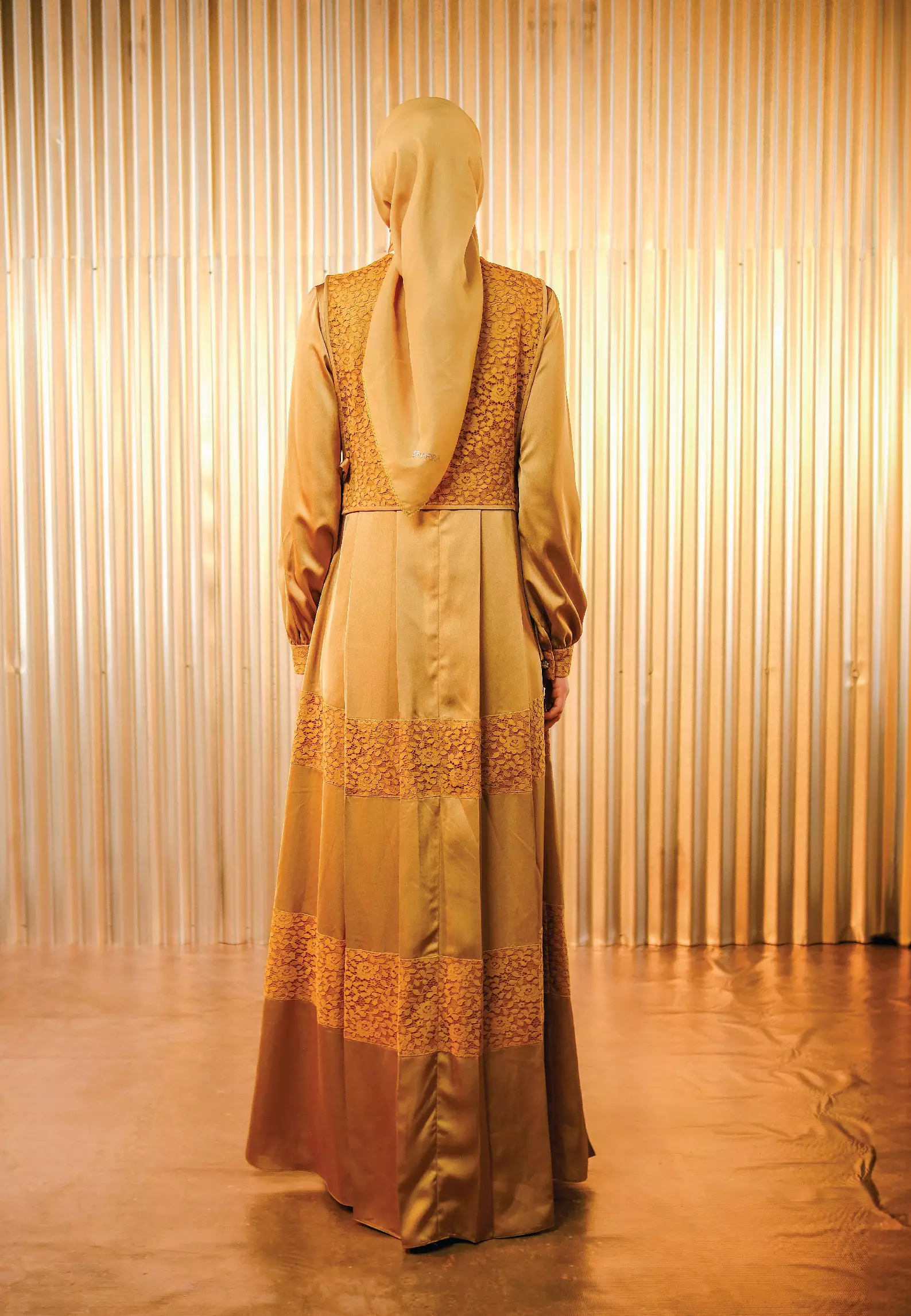 Fernanda Dress Mustard | Gamis Muslim Wanita