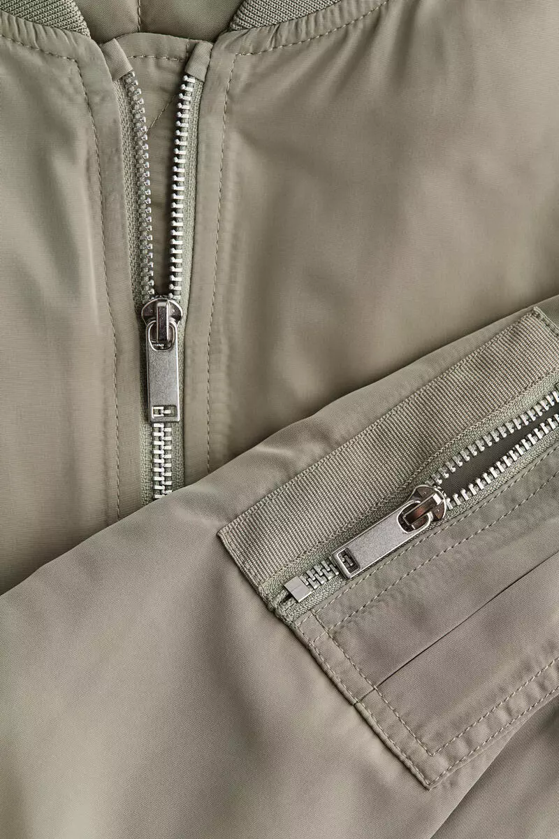 Padded bomber jacket