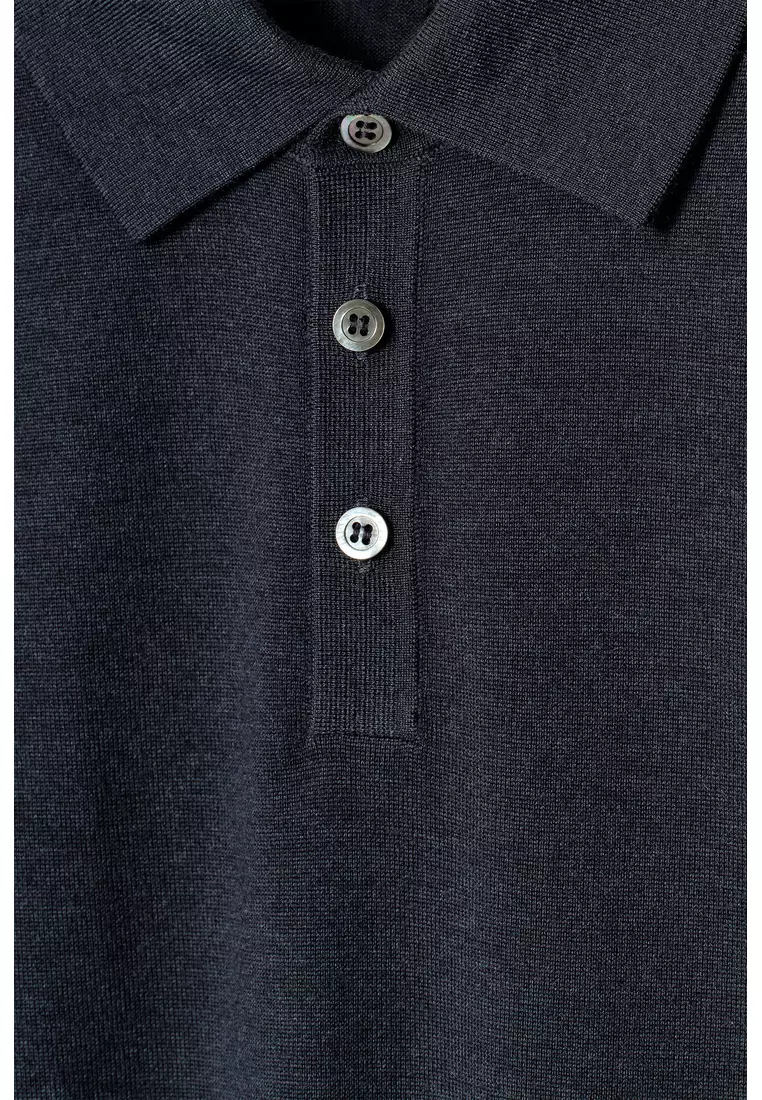 SLIM MERINO WOOL POLO SHIRT