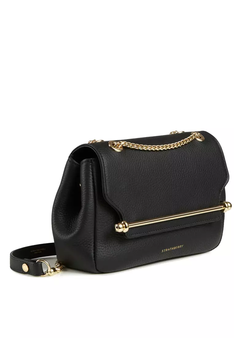 Strathberry east west online mini black