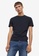 H&M blue Round-Necked T-Shirt Slim Fit 7FF8AAA1DEAF5BGS_1
