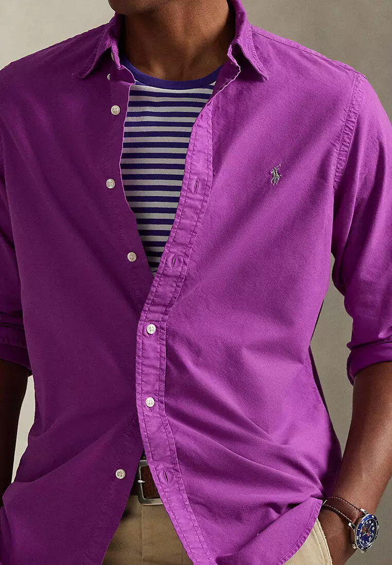 Classic Fit Garment-Dyed Oxford Shirt