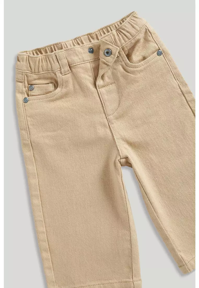 Mothercare Beige Barrel-Leg Trousers