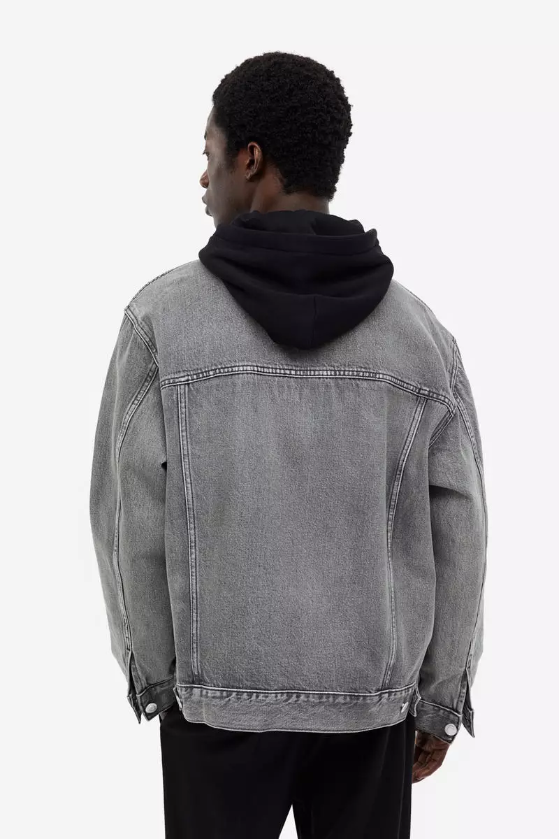 Buy H M Relaxed Fit Denim jacket Online ZALORA Malaysia
