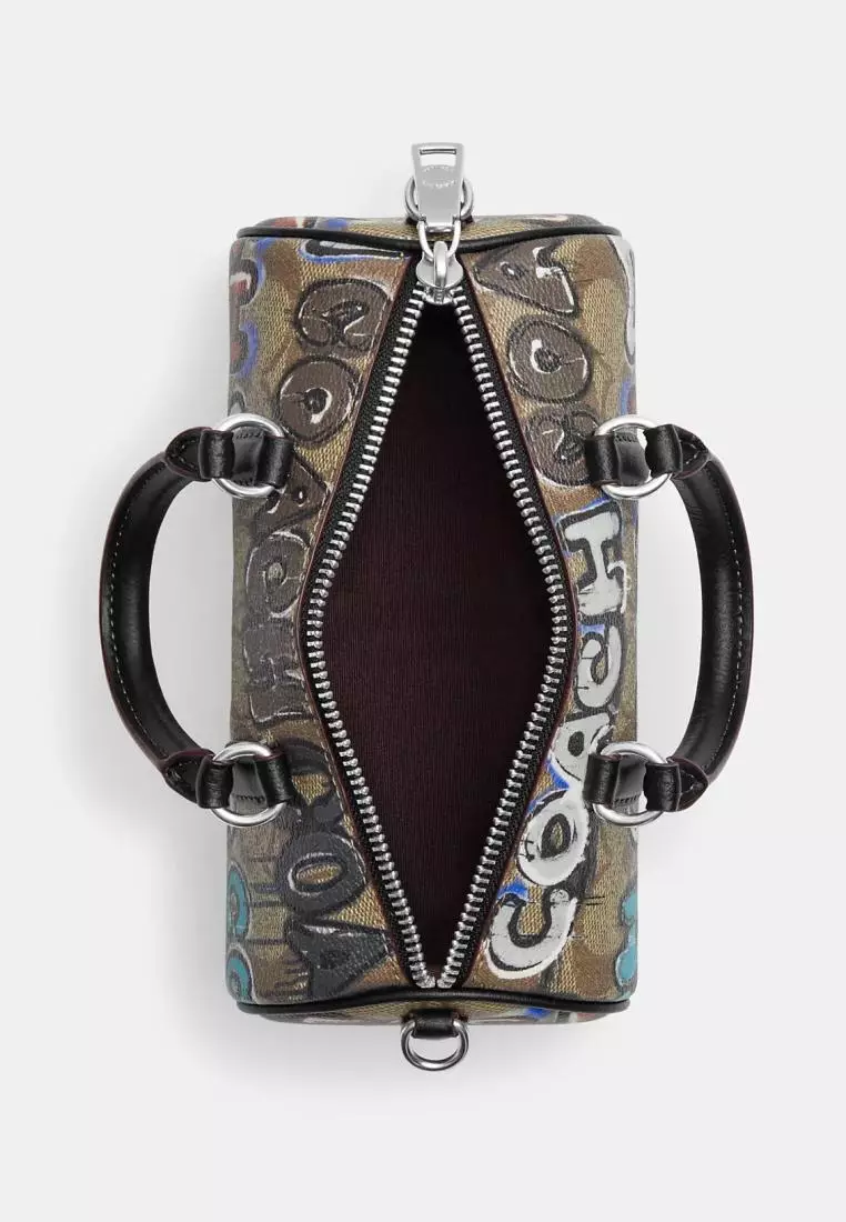 Coach X Mint + Serf Lacey Crossbody In Signature Canvas Khaki Multi