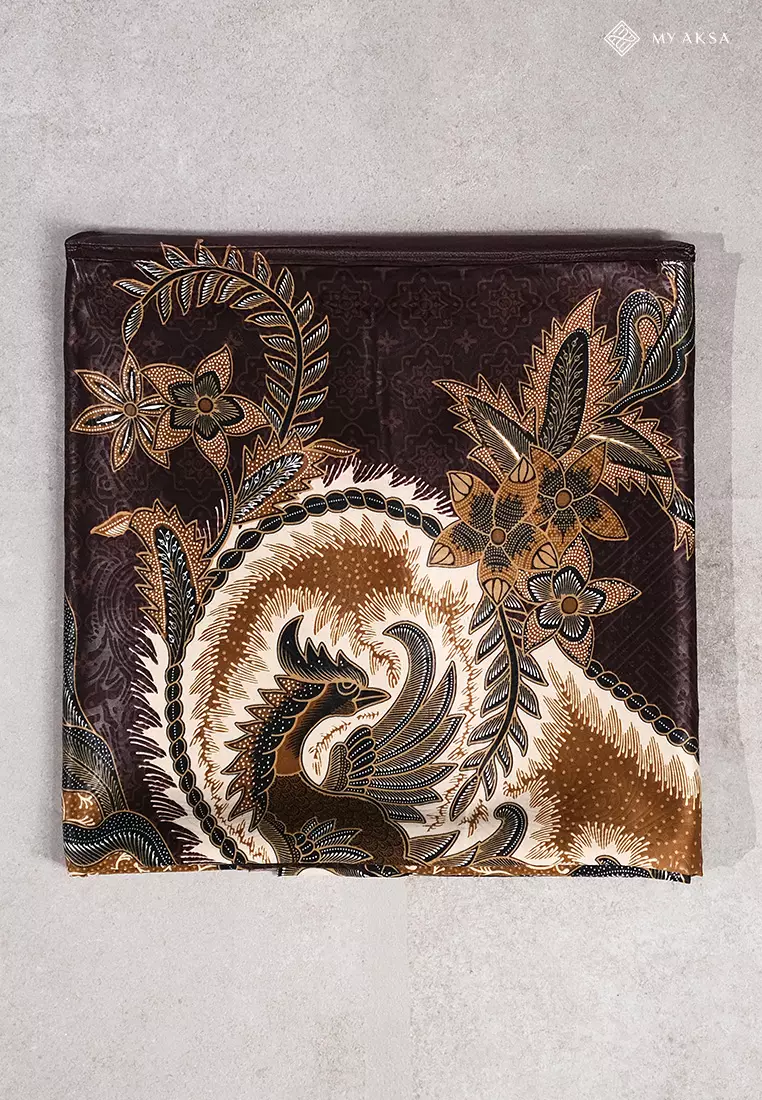 My Aksa Kain Batik Print Katun Primis Dhruvi Brown