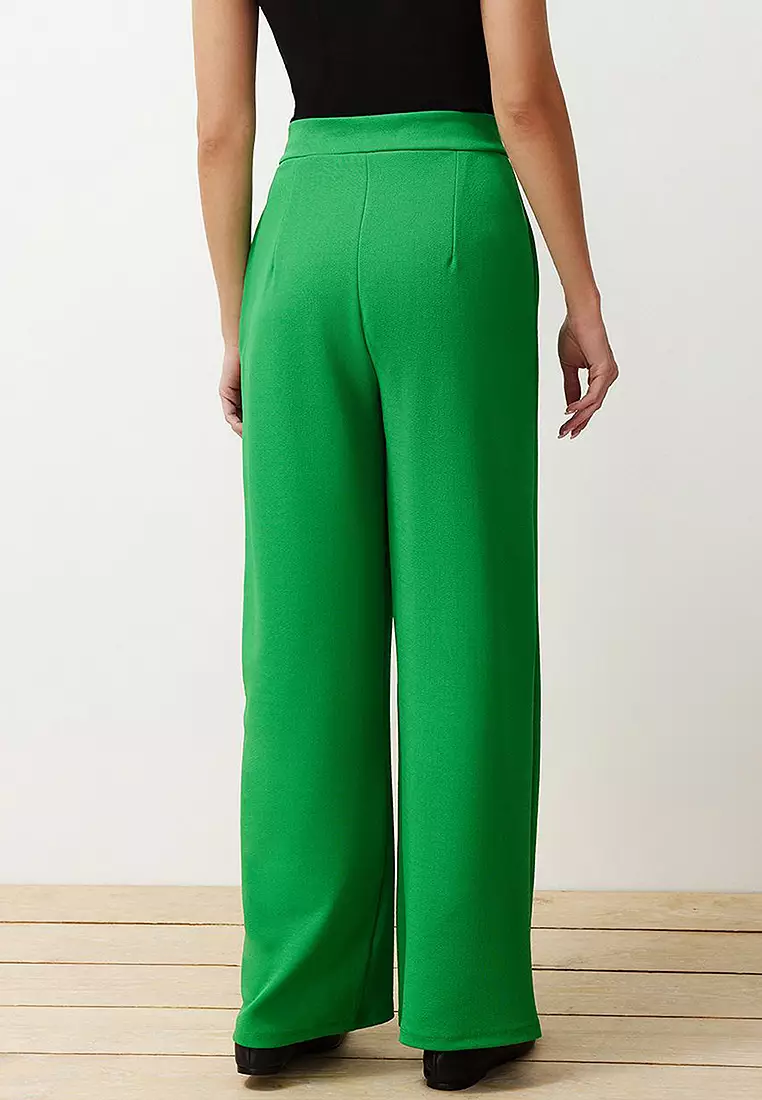 Buy Trendyol High Waist Pleated Palazzo Trousers 2025 Online