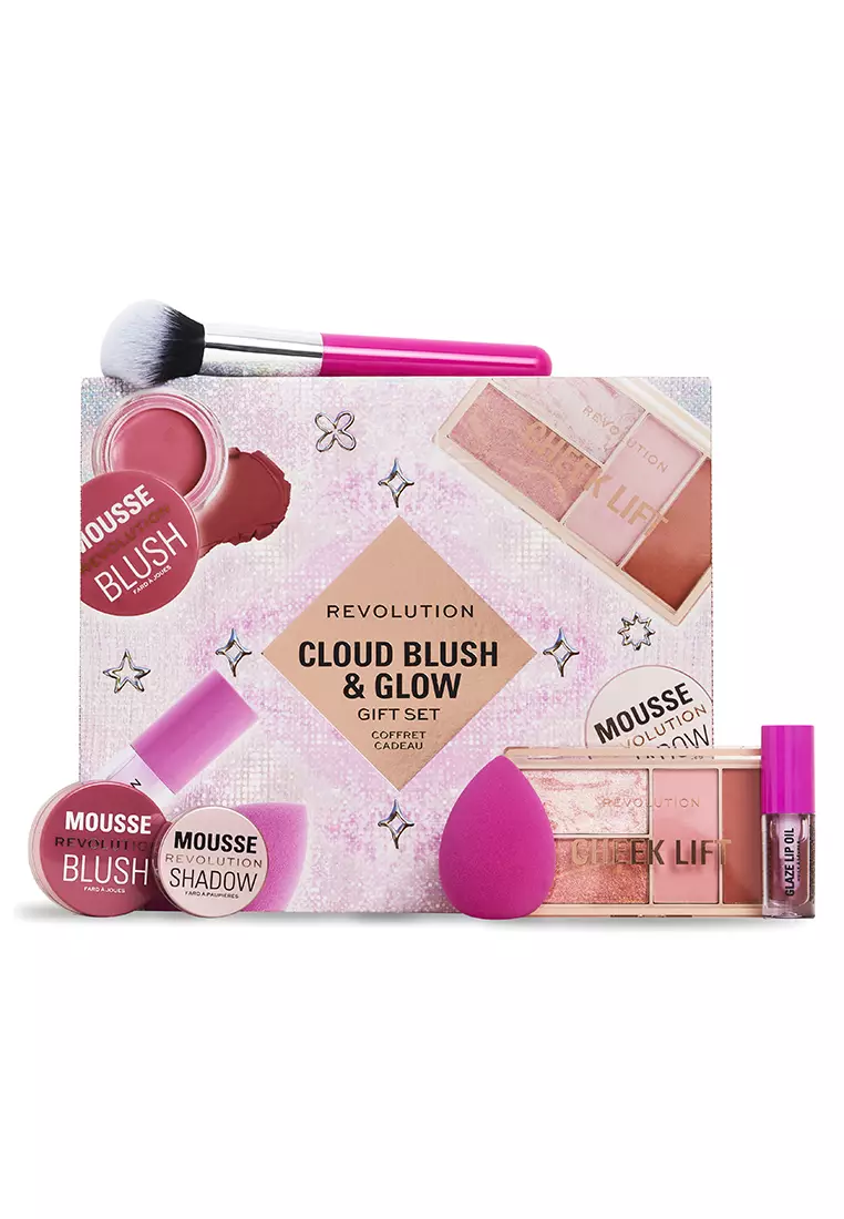 Discount on Revolution  shoes - SKU: Revolution Cloud Blush and Glow Highlight Gift Set