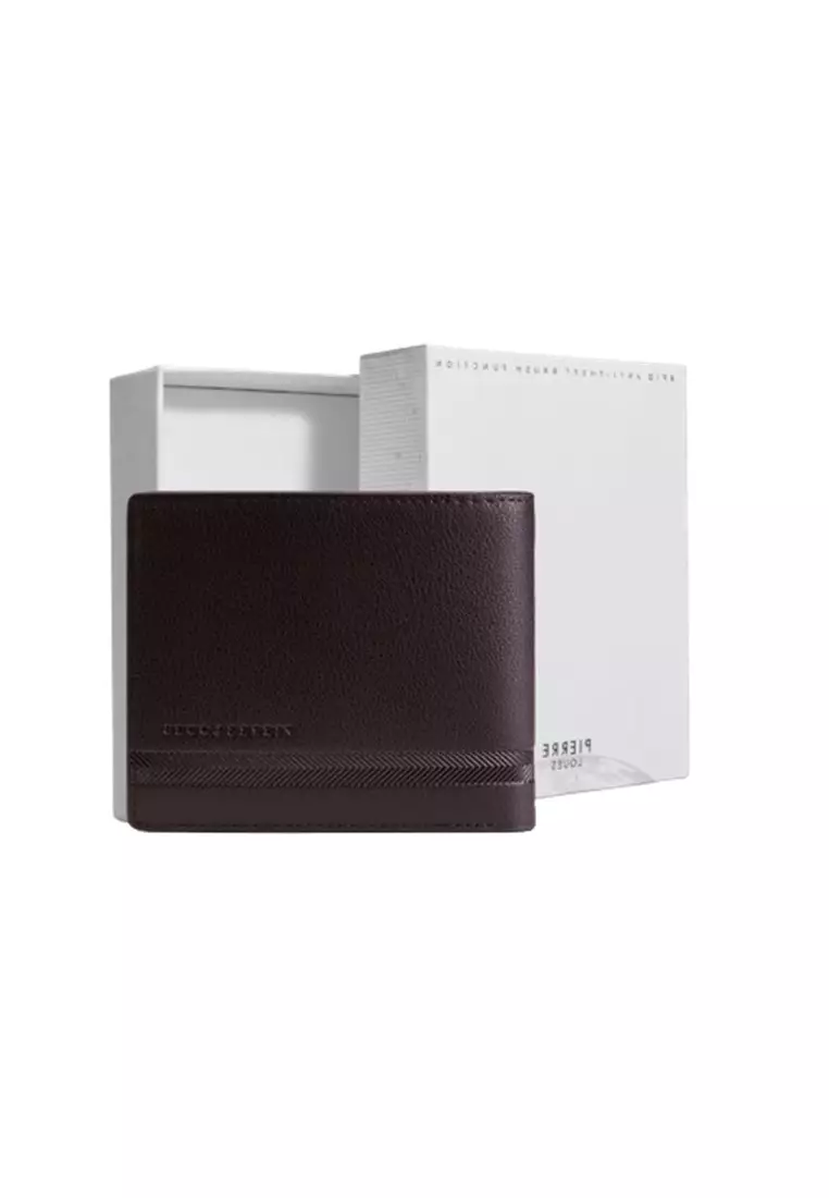 Dompet Lipat Pria Pendek Barnett Wallet Bahan Kulit PU Leather Premium BAEOS ORIGINAL - Brown