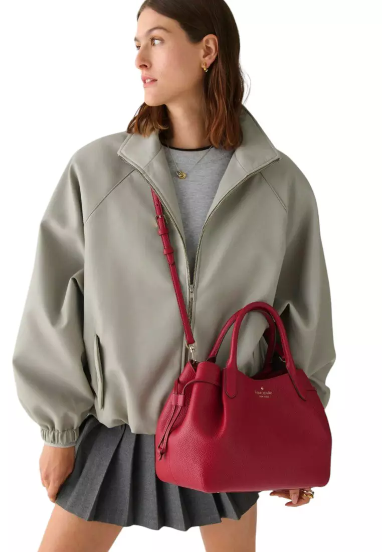 Dumpling Large Satchel - Red Jam