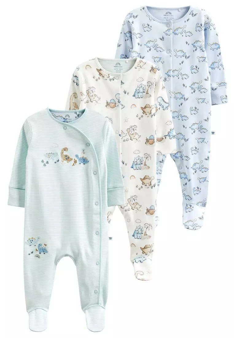 Baby sleepsuits hotsell 3 pack