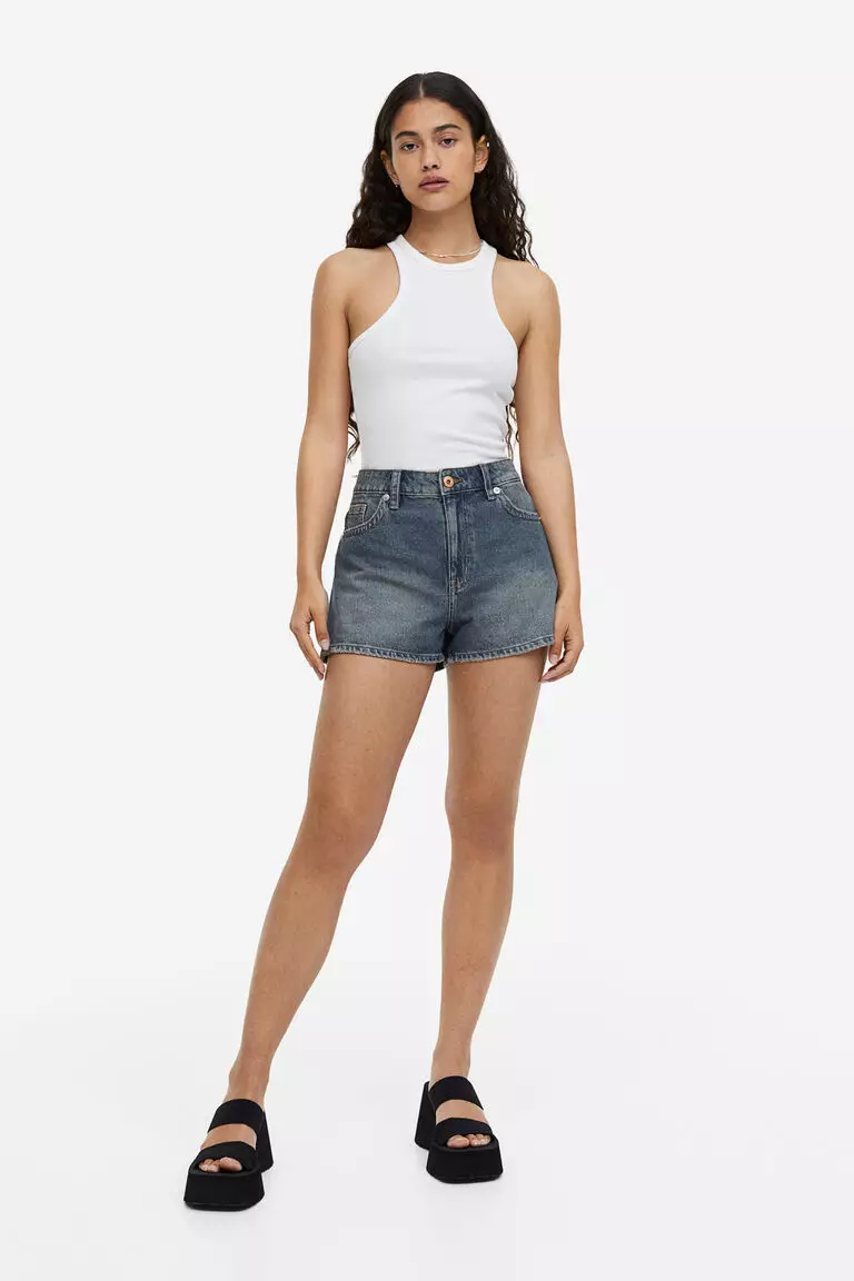 Denim shorts