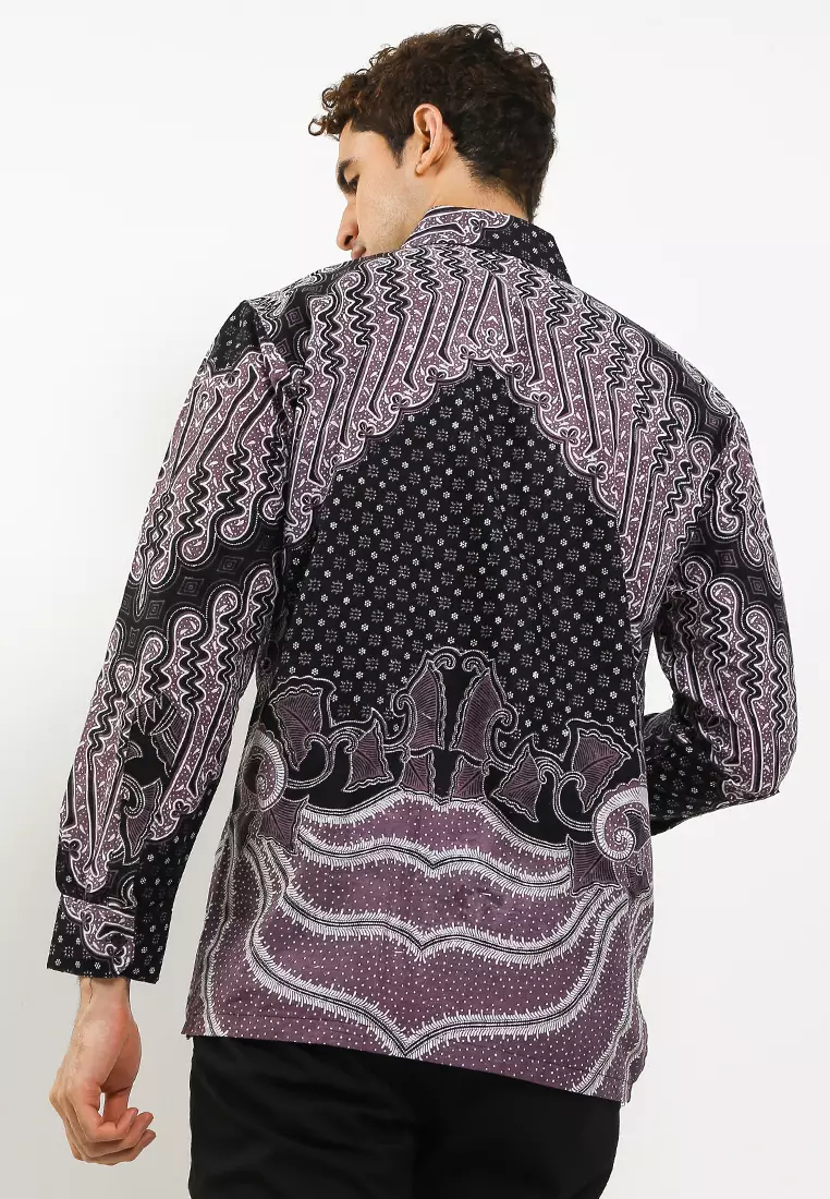 Gentamas Kemeja Batik Exclusive Premium Pria Casual Modern Lengan Panjang