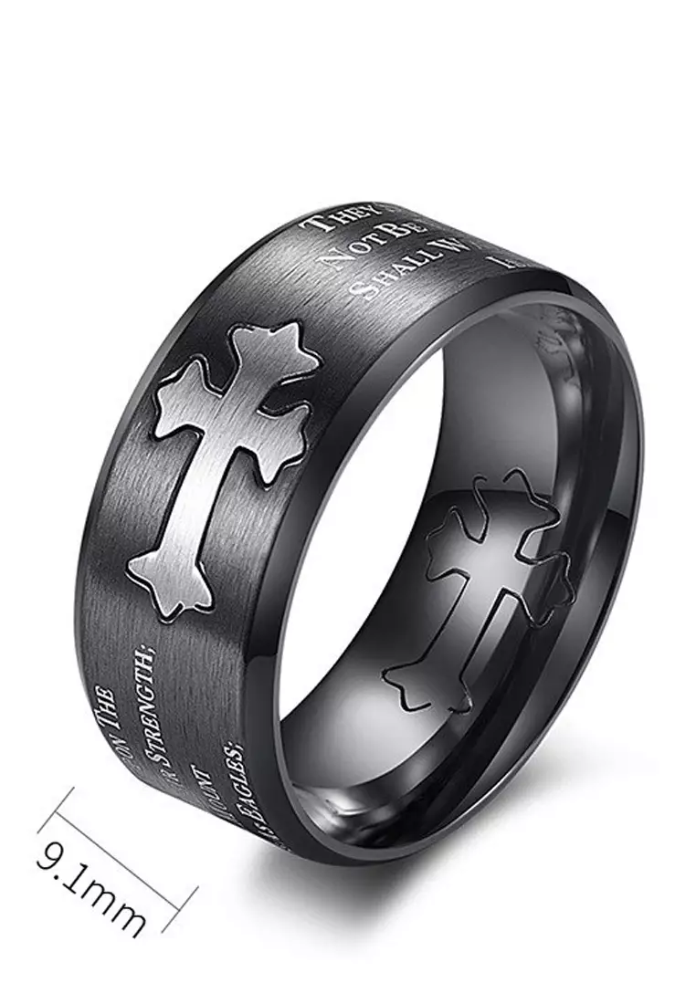 型男鈦鋼介子戒子