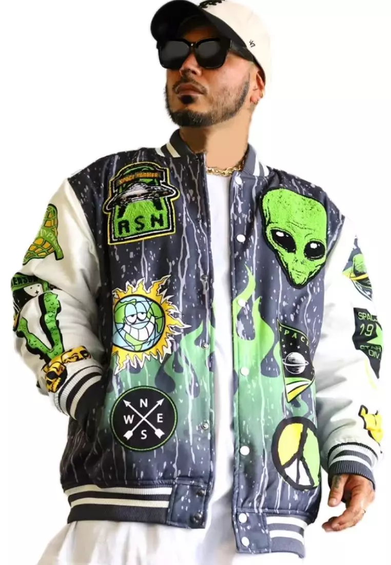 NYC Streetwear - Space Varsity Jacket