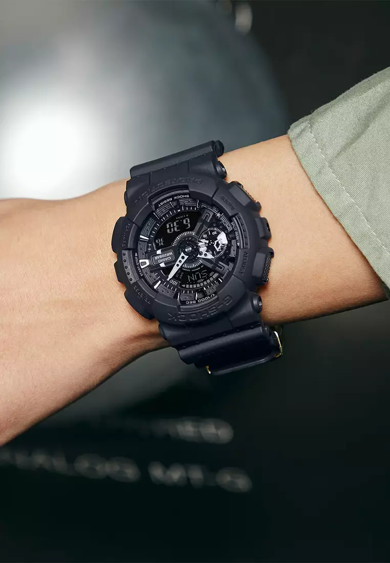 G-SHOCK 40th Anniversary REMASTER BLACK - Jam Tangan Analog Digital Pria - GA-114RE-1A