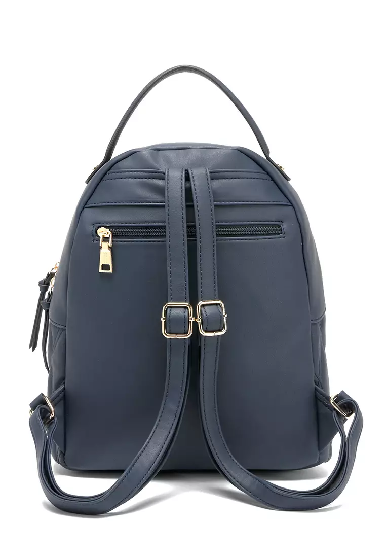 GYKACO ANSARA Navy Blue - Tas Ransel Wanita - Fashion Backpack (IMPORT)